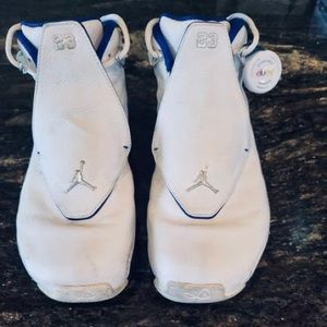 Size 9.5 - Jordan 18 Retro White Sport Royal 2018